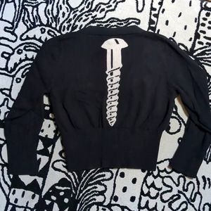 Betsy Johnson screw cardigan vintage 2000s